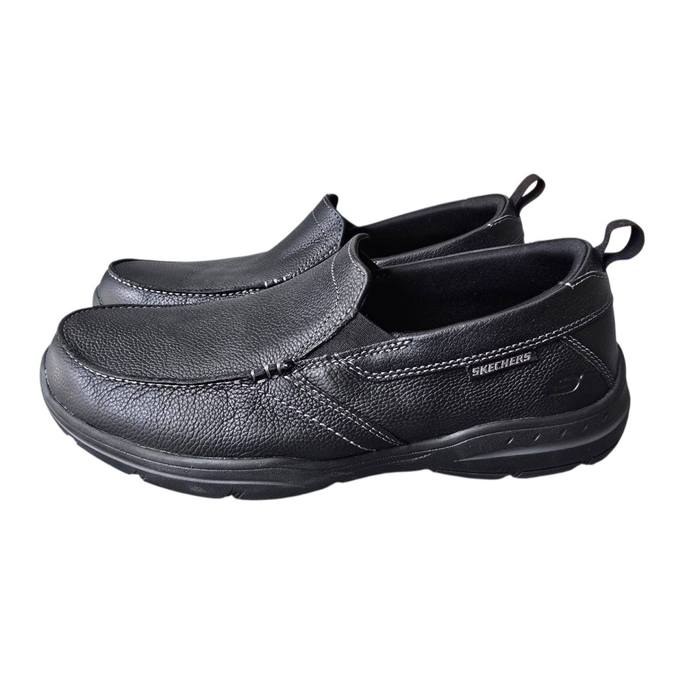 Skechers Men's Extra Wide Fit Harper - Forde black slip-on Loafers Sz 9 NWOB